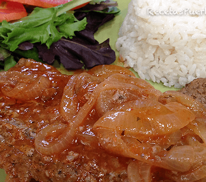 Bistec Encebollao