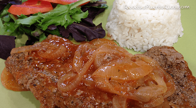 Bistec Encebollao En Salsa