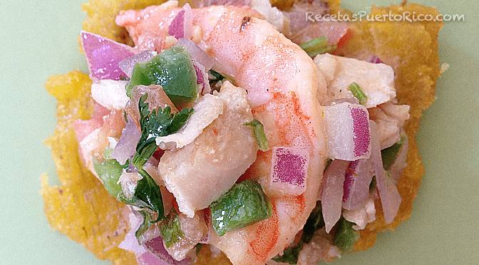 Ensalada de Camarones con Carrucho