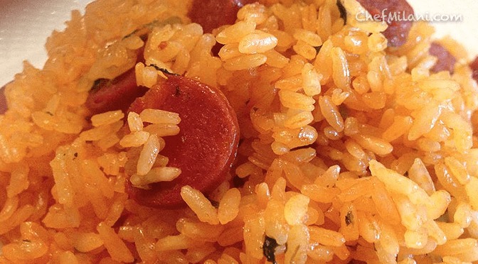 arroz con chorizo