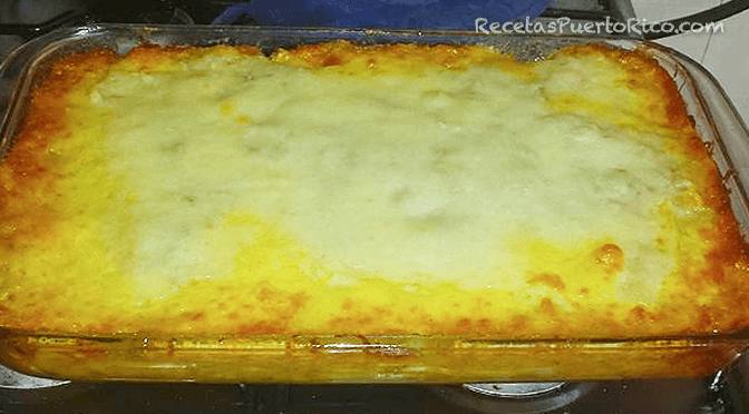 Pastelon de Guineo Verde