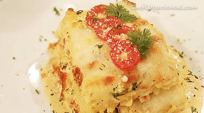 Pastelon de Pana con Pollo