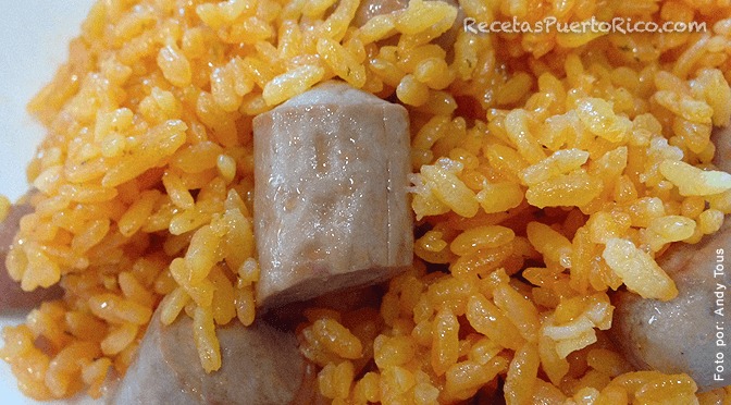 Arroz con Salchichas