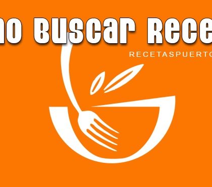 Como Buscar Recetas