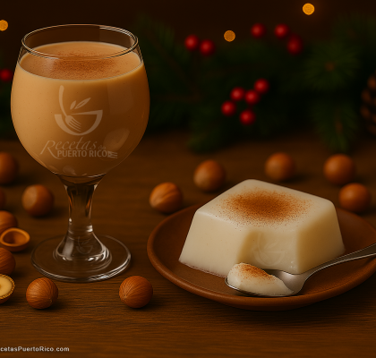 Coquito de Nutella con Flan de Coco