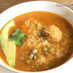 Sopon de Gandules con Bollitas de Platano