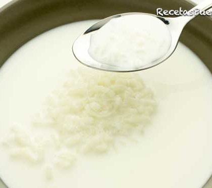Sopa de arroz con leche