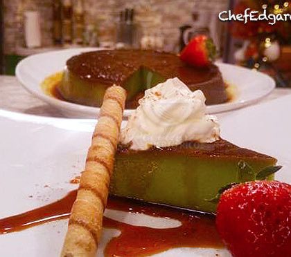 Flan de Pistacho