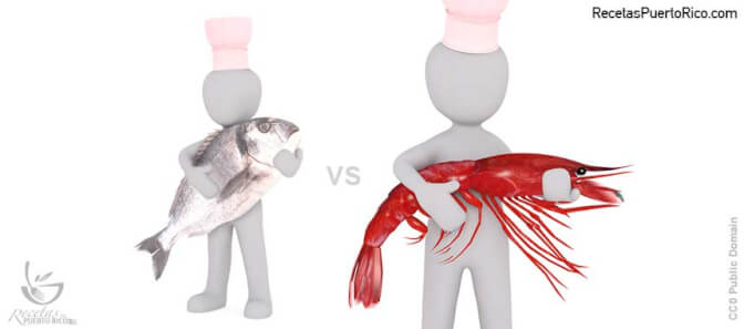 pescados vs. mariscos