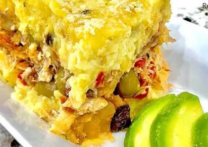 Pastelon de Apio y Bacalao