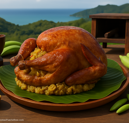 Pavo Relleno de Yuca